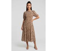 & Other Stories Anyse Dress Beige Talla: 46 | Vestidos Midi Outlet | Mujer | Marrón