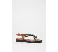 & Other Stories Larry Deco Summer Flat Brown Talla: 39 | Chancletas Outlet | Mujer | Marrón