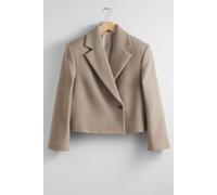 & Other Stories Lydia Short Blazer Beige Talla: XS | Cazadoras Cropped Outlet | Mujer | Marrón