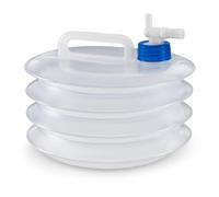 OTHERWISETRIVIAL Bidón plegable para agua de 5 litros de LDPE, con grifo, compacto y ahorra espacio para camping