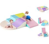 Othlaver Bloques de construcción de espuma para niños, bloques de escalada de espuma de alta densidad, funda de poliuretano antideslizante, juguetes para habilidades motoras y juguetes Montessori para