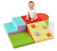 Othlaver Bloques de construcción de espuma para niños, bloques de escalada suaves con espuma 38S, prevención de esquinas redondeadas, extraíble y lavable, cierre de ancho para estabilidad (funda de