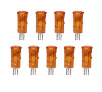 Othmro 10Unidades Indicador de señal Luces de los instrumentos Neón, Tensión 220V, Carcasa de Plástic de la Bombilla LED Piloto de Señalización Montado en Panel Luz Direccional del Instrumento
