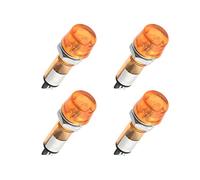 Othmro 10Unidades Indicador de señal Luces de los instrumentos Neón, Tensión 220V, Carcasa de Plástic de la Bombilla LED Piloto de Señalización Montado en Panel Luz Direccional del Instrumento