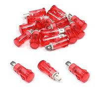 Othmro 15Unidades Indicador de señal Luces de los instrumentos Neón, Tensión 12V, Carcasa de Plástic de la Bombilla LED Piloto de Señalización Montado en Panel Luz Direccional del Instrumento