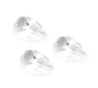 Othmro 3 piezas de lágrimas de cristal transparente de 63 mm / 2.46 pulgadas con forma de bola de cristal, prismas, piezas colgantes para manualidades y fabricación de joyas