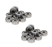 Othmro 624ZZ Rodamiento de bolas profundo del surco 4mmx13mmx5mm Acero al carbono P0 20pcs