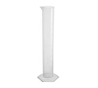 Othmro Cilindro graduado de plástico de 500 ml, equipo educativo para laboratorios industriales y académicos, herramienta de medición de líquidos, 1 unidad