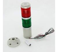Othmro DC 24V Red Green Signal Tower Lamp Industrial Warning Safe Stack Light 24V Rojo lámpara de señal