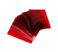 Othmro Láminas de película de color transparente, lentes de resina superpuestas transparentes rojas para anaglifo rojo-cian, 12 unidades