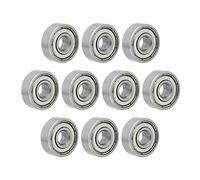 Othmro Rodamiento de bolas 606ZZ 6 mm x 17 mm x 6 mm rodamientos de ranura profunda fácil de mantener acero de alto carbono Z1 (paquete de 10)