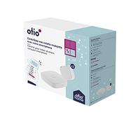 Otio 751163 Persianas Enrollable Conectadas-1 3 Módulos-Control A Distancia con Caja Domótica-Compatible con Interruptor Existente-Instalación Rápida, 350 W, 230 V, Blanco/Negro, Starter Pack connecté