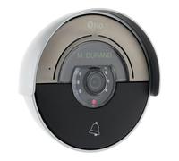 Otio - Placa De Calle Moon Para Videoportero A Componer - Cámara Gran Angular Con Visión Nocturna - Montaje En Techo - Apertura De Portal Y Cerradura Eléctrica - Aluminio - Negro