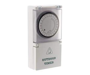 Otio Programador mecí nico diario para jardín Blanco