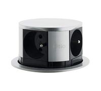 Otio - Regleta compacta empotrable de acero inoxidable - oficina o cocina