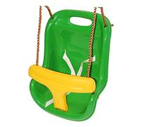 OTITU Balançoire En Plastique Pour Enfants Pour Jardin, Aire De Jeux - Balançoire Pour Bébés Et Tout-Petits - Balançoire Pour Enfants Pour Extérieur & Intérieur Verde -Amarillo