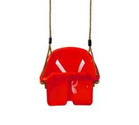 OTITU - Columpio para bebé, asiento seguro, sistema de seguridad seguro, Columpio Niños, columpio para niños al aire libre, columpio de jardín infantil, Altura ajustable,Rojo