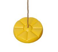 OTITU Columpio Plato para Niños De Plástico Resistente A La Intemperie Asiento Colgante Jardín - Juguete Exterior para Niños - Asiento Colgante Hamaca Hamaca Amarillo