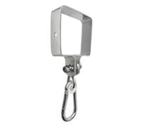 OTITU Juego De 2 Ganchos De Columpio con Mosquetón 90x90mm Ganchos Mangas Collar De Columpio - Mosquetón Cuadrado Soporte De Gancho Gancho para Vigas O Madera Cuadrada