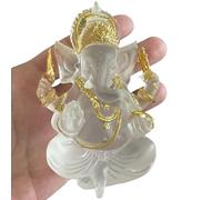 OTKARXUS Figura de dios elefante Ganesh - Estatua del Señor indio Ganesh - Figura de Buda hindú de la suerte - Regalo para decoración del hogar -