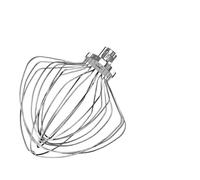 OTKSMDYY Accesorio De Látigo De 11 Hilos De Acero Inoxidable KN211WW Compatible con Batidora De Elevación De Tazón Kitchenaid Batidor De Huevos De Repuesto De Tazón 7QT Duradero