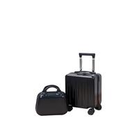 OTKSMDYY Maleta De Mano De 14 Pulgadas con Asa De Viaje, Portavasos, Soporte For Teléfono, Pequeña Caja De Equipaje, Bolso De Mano, Ligera For Mujer(XEYTZ-Black)