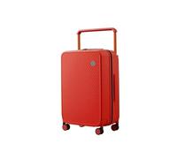 OTKSMDYY Maleta De Viaje con Asa Ancha, Ruedas Giratorias, Rígida, De Policarbonato, con Cerradura TSA De 20 Y 24 Pulgadas, Unisex(Red,24 Inch Check in)