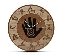 OTKU 30m Reloj Pared Silencioso Masaje Fisioterapia Imprimir Reloj de Pared Masaje Personas Relax Cuidado Corporal SPA Salón Terapeuta Oficina Negocio Señas Terapeuta Regalo