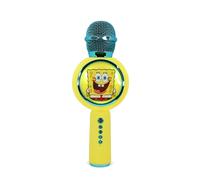 OTL Technologies MICRÓFONO DE Karaoke INALÁMBRICO con Luces LED Bob Esponja Funciona con Cualquier Fuente DE Sonido Bluetooth Licencia Spongebob