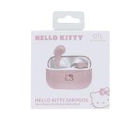 OTL Technologies Auriculares inalámbricos Bluetooth V5.0 para niños Hello Kitty con Caja de Carga, Color Rosa