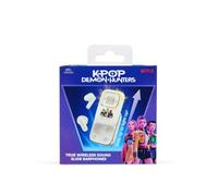OTL Technologies Auriculares INALÁMBRICOS K-Pop Demon Hunters HUNTRIX Golden con Estuche Deslizante Iluminado Color Crema Y Oro