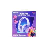 OTL Technologies Auriculares INALÁMBRICOS K-Pop Demon Hunters HUNTRIX Logo con ILUMINACIÓN LED Plegables Y con Control Parental DE Volumen