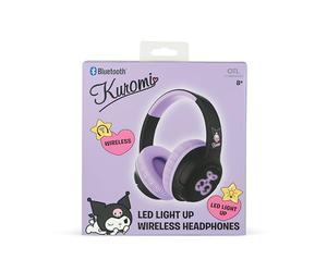 OTL Technologies Auriculares INALÁMBRICOS Kuromi Plegables con LUZ LED Y Licencia Oficial