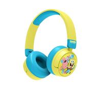 OTL Technologies Auriculares Infantiles SIN Cable Bob Esponja con Control Parental DE Volumen Y Cable para Compartir Audio