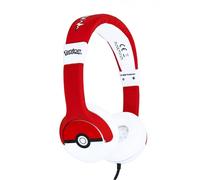 Otl technologies- auriculares para niños con cable rojo pokeball poke