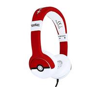 OTL Technologies- Auriculares para niños con Cable Rojo Pokeball Pokemon Multiplataforma (Android)