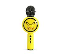 OTL Technologies - Micrófono de Karaoke Pokémon Pikachu con Altavoz inalámbrico y Luces LED