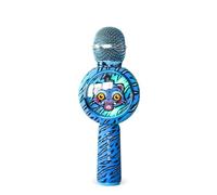OTL Technologies MICRÓFONO Karaoke con Altavoz Bluetooth KPOP Demon Hunters Derpy con Luces LED Color Azul Animal Print