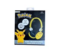 OTL Technologies Pikachu - Auriculares con cable, limitados a 85 DB - Seguro para niños de 3 a 7 años - Toma jack de 3,5 mm para auriculares estéreo para niños