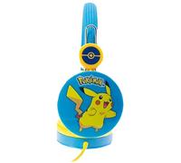 OTL Technologies Pikachu Blue Kids Headphones with Limited Volume for Kids Ages 3-7