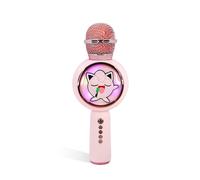 OTL Technologies Pokemon Jiggly Puff Popsing - Micrófono inalámbrico para karaoke con luz LED, modo cambiador de voz, color rosa