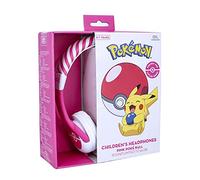 OTL Technologies Pokémon Pink Pokéball - Auriculares con Cable para niños de 3 a 7 años, Rosa