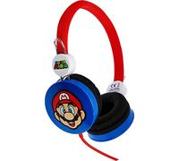 OTL Technologies Super Mario Stereo Headset para niños con límite de volumen (Max 85 DB) y diadema ajustable