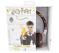 OTL Technologies Tween Harry Potter Gryffindor Crest - Auriculares Infantiles Plegables con asa Acolchada, diseño de cómic Colorido, para niños y niñas, Color Rojo y Amarillo