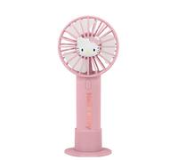 OTL Technologies VENTILADOR DE MANO PORTÁTIL HELLO KITTY CON BATERÍA RECARGABLE COLOR ROSA Y ORO