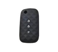 OTMIK Funda De La Llave del Coche De Silicona Adecuada para Wuling Asta 2021-2024 & Chevrolet Captiva 2020-2024 3 Botones Remota，Negro