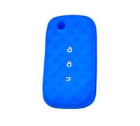 OTMIK Funda De La Llave del Coche De Silicona Adecuada para Wuling Asta 2021-2024 & Chevrolet Captiva 2020-2024 3 Botones Remota，Azul