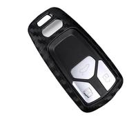 OTMIK Funda de Silicona con Diseño de Fibra de Carbono para Llaves de Coche Apta para Audi A4 B9 A5 A6 8S 8W Q5 Q7 4M S4 S5 S7 TT TTS TFSI RS (Funda para Llaves)