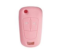 OTMIK Funda de Silicona para Llave de Coche Apto para Opel Vauxhall Corsa Astra Vectra Signum 2 Botones Accesorios para Llaves (Rosa)