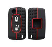 OTMIK Funda de Silicona para Llaves de Coche Apta para Peugeot 107 207 307 308 407 607 3008 5008 para Citroen Xsara Picasso C2 C3 C4 C5 C6 C8 Accesorios para Carcasas de Llaves (2 Botones)